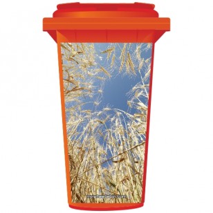 Wheat In A Field Wheelie Bin Sticker Panel